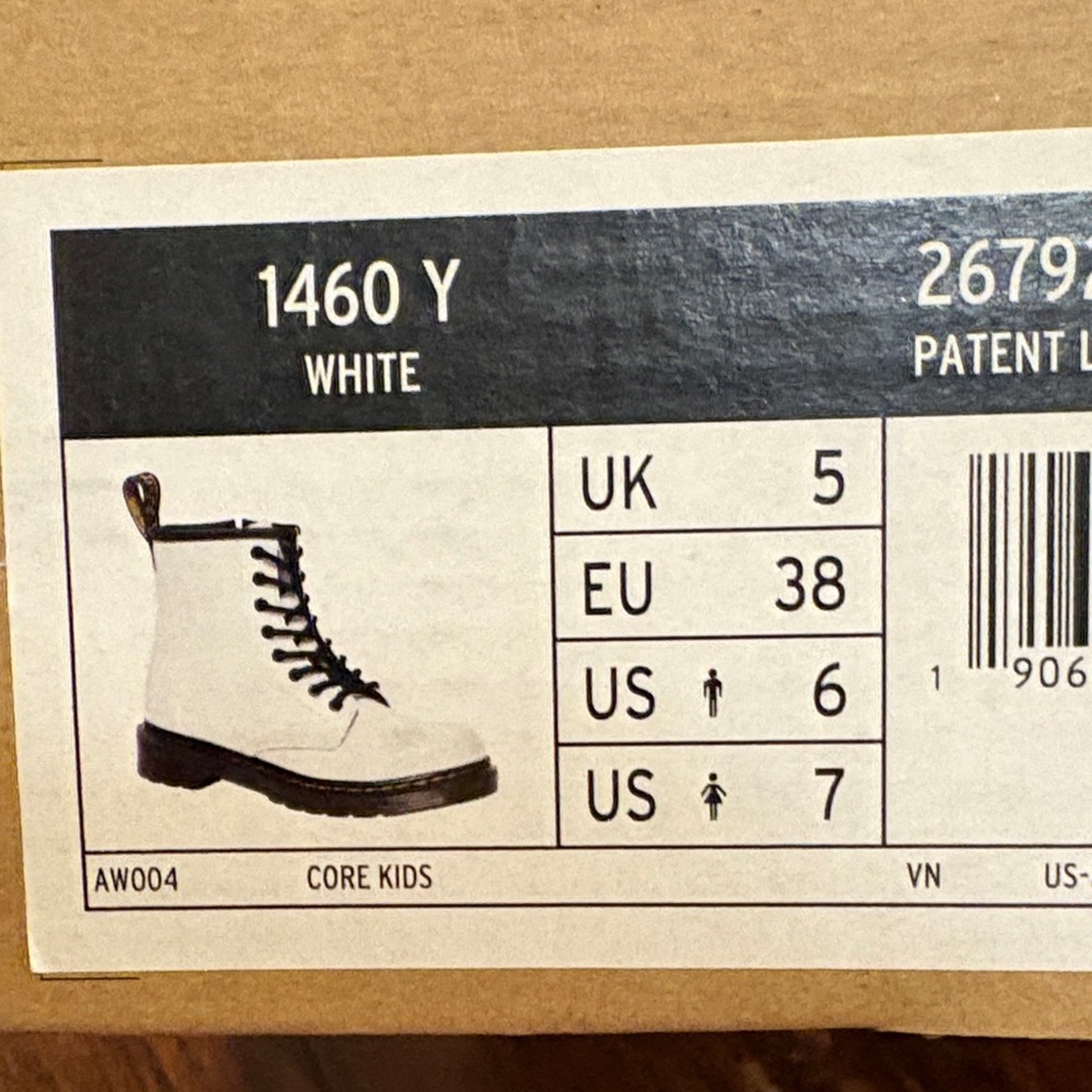 Dr Martens White Lace-Up Boots